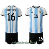 Argentina Lisandro Martinez 16 Hjemme VM 2022 - Barn Draktsett